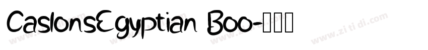 CaslonsEgyptian Boo字体转换